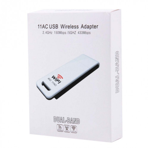 Adaptateur sans fil USB WiFi 802.11ac à double bande de 2,4 GHz / 5 GHz SH00521288-07