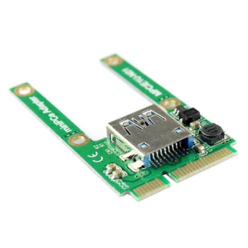 Mini carte d'extension d'extension de carte PCI-E MPCIE vers carte d'adaptateur d'interface USB 2.0 SM0180309-04