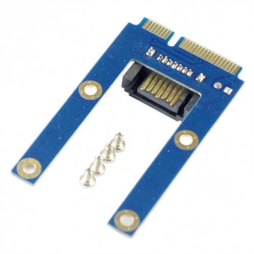 Mini carte PCI-E mSATA SSD à SATA 7 broches MPCIe Extension (Bleu) SM181L256-05