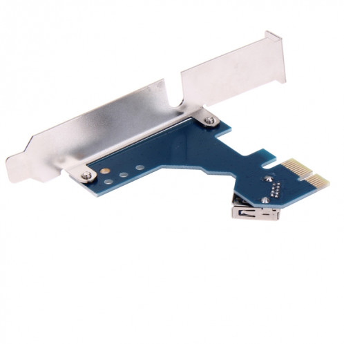PCI-E 1 à 3 PCI Express 1 carte de montage de slots 3 PCI-E Slot Adapter Carte de port PCI-E Multiplier avec câble USB de 60 cm (bleu) SP187L1897-07