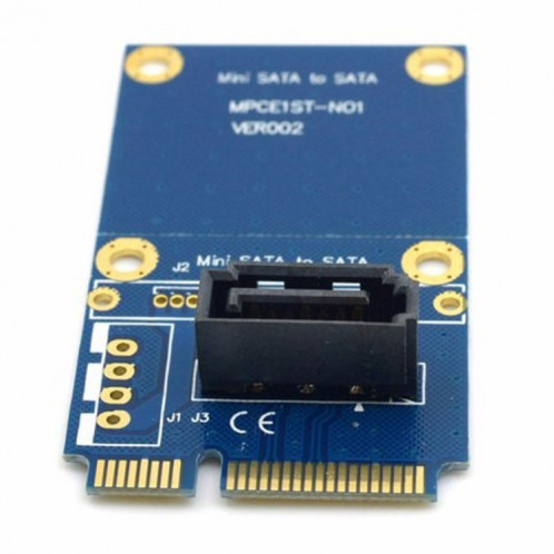 MINI SATA à 7 broches SATA Mini PCI-E Disque dur Carte d'extension Carte d'extension (Bleu) SM189L1223-04