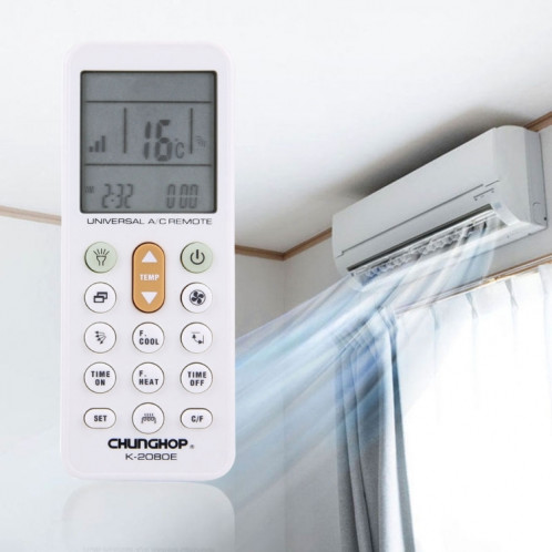 CHUNGHOP K-2080E Télécommande universelle pour climatiseur LCD SC0203192-09