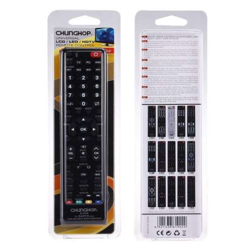 Télécommande universelle CHUNGHOP E-S920 pour SANYO LED TV / LCD TV / HDTV / 3DTV SC02071316-09