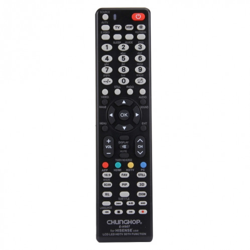 Télécommande universelle CHUNGHOP E-H907 pour HISENSE LED LCD HDTV 3DTV SC0208957-09