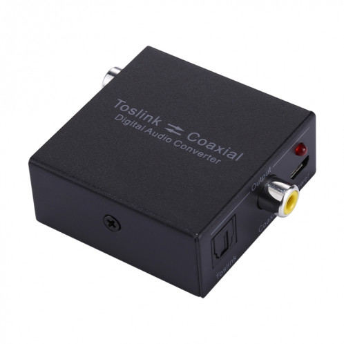 NK-Q7 Tendak Optical SPDIF Toslink vers Coaxial / Coaxial vers Optique SPDIF Toslink Convertisseur audio bidirectionnel Swtich Digital 2 voies SH0221159-08