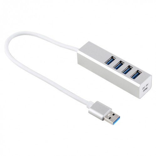 5 Gbps Super Vitesse Auto / Bus 4 Ports USB 3.0 HUB (Argent) SH240S1351-06