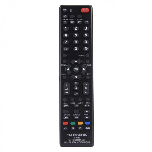 Télécommande universelle CHUNGHOP E-T919 pour TOSHIBA LED TV / LCD TV / HDTV / 3DTV SC03011806-09
