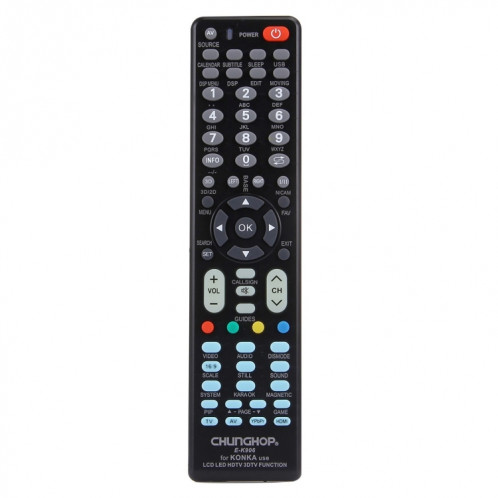 Télécommande universelle CHUNGHOP E-K906 pour KONKA LED TV / LCD TV / HDTV / 3DTV SC030544-010