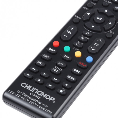 Télécommande universelle CHUNGHOP E-P912 pour TV LED PANASONIC / TV LCD / HDTV / 3DTV SC03061261-06