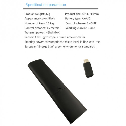 Q5 2.4G RF 3D Brossé Mode Sense Version universelle de la voix Air Mouse Télécommande SH03161670-010
