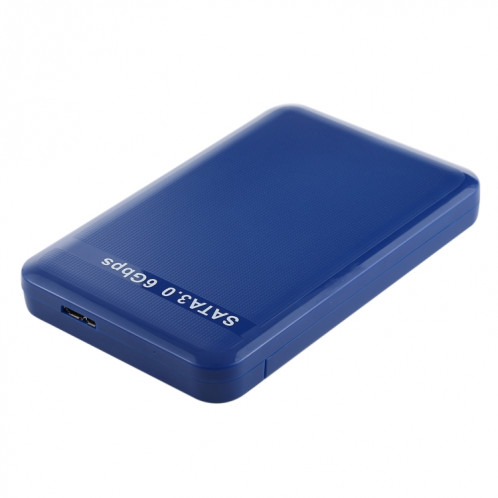 Boîtier de disque dur boîtier externe pour boîtier de disque dur 6 Gbps SATA 3.0 à USB 3.0 de 2,5 pouces (bleu) SH337L1898-07