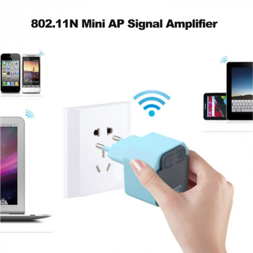 Amplificateur de signal sans fil AP / répéteur de la gamme WiFi 300Mbps, SH338A1086-011