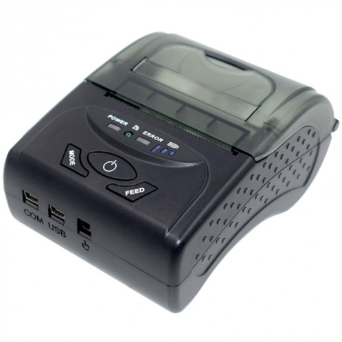 POS-5807 58 mm port USB portable imprimante thermique Bluetooth ticket, Max pris en charge papier thermique Taille: 57x50 mm SH0359142-07