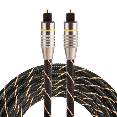 Câble audio tissé Toslink mâle à câble numérique optique mâle de 2m OD6.0mm plaqué or SH03851791-07