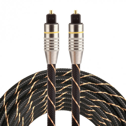 3m OD6.0mm plaqué or tête métallique tissé Net Line Toslink mâle à mâle numérique câble audio optique SH03861683-07