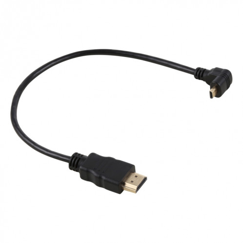 Câble d'adaptateur de connecteur mâle plaqué or inversé HDMI mâle 30 cm 4K HDMI vers micro HDMI SH03931380-05