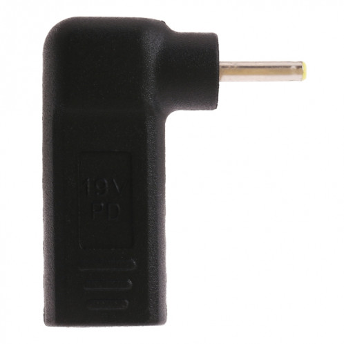 Connecteur adaptateur coudé 2,5 x 0,7 mm mâle vers USB-C / Type-C femelle SH04281650-04