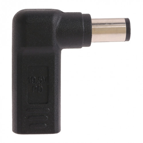 Connecteur adaptateur coudé USB-C / Type-C femelle à 7,4 x 5,0 mm mâle pour ordinateurs portables Dell SH0430568-04