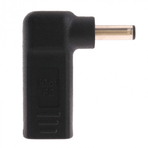 Connecteur adaptateur coudé USB-C / Type-C femelle à fiche mâle 4,5 x 3,0 mm (noir) SH432B1076-04