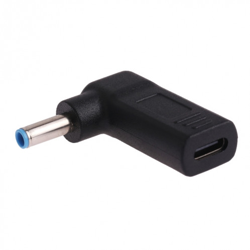 Connecteur adaptateur coudé USB-C / Type-C femelle à fiche mâle 4,5 x 3,0 mm (bleu) SH432L997-04