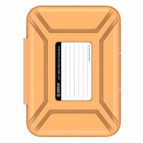 ORICO PHX-35 3.5 pouces SATA HDD Case disque dur disque protéger la boîte de couverture (Orange) SO541E1923-08