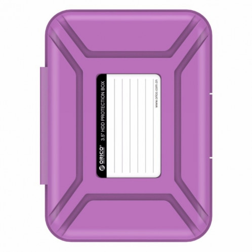 ORICO PHX-35 3.5 pouces SATA HDD Case disque dur disque protéger la boîte de couverture (violet) SO541P1136-08