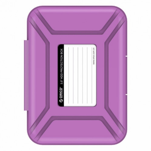 ORICO PHX-35 3.5 pouces SATA HDD Case disque dur disque protéger la boîte de couverture (violet) SO541P1136-08