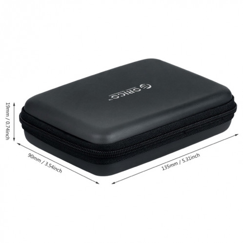 ORICO PHB-25 2.5 pouces SATA HDD Case disque dur disque protéger la boîte de couverture (noir) SO570B1078-09