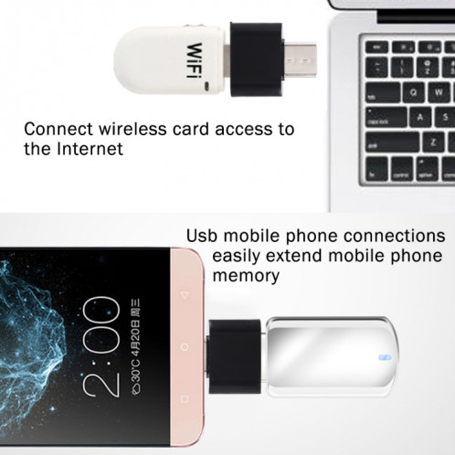 Homme en plastique USB-C / Type-C à USB 2.0 Adaptateur de chargement de données de transmission de données OTG (noir) SH587B793-07