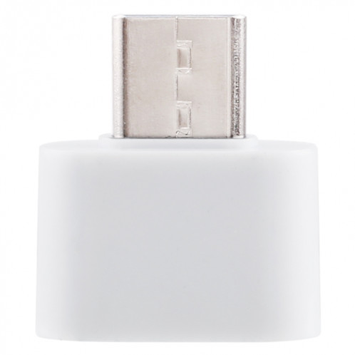 Homme en plastique USB-C / Type-C mâle à USB 2.0 Adaptateur de chargement de transmission de données OTG (blanc) SH587W1948-07