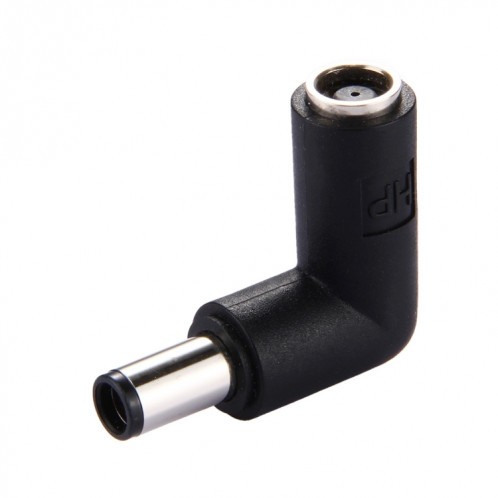 DC 7406 Mâle à DC 7406 Adaptateur d'alimentation femelle pour ordinateur portable HP, coude à angle droit de 90 degrés SD0593937-04