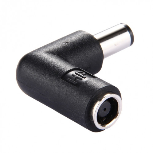 DC 7406 Mâle à DC 7406 Adaptateur d'alimentation femelle pour ordinateur portable HP, coude à angle droit de 90 degrés SD0593937-04