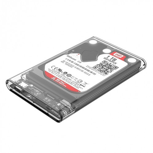 ORICO 2139C3-CR USB3.1 Type C Transparent Disque dur Boîte de stockage externe pour 9.5mm 2.5 pouces SATA HDD / SSD SO06001362-08