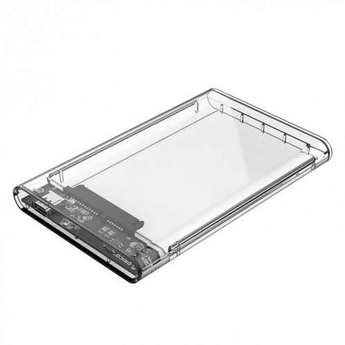 ORICO 2139C3-CR USB3.1 Type C Transparent Disque dur Boîte de stockage externe pour 9.5mm 2.5 pouces SATA HDD / SSD SO06001362-08