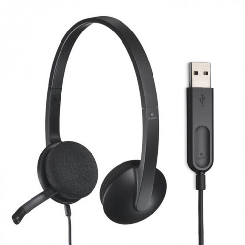 Logitech H340 Computer Office Education Formation Interface USB Microphone Filaire Casque SL0618407-07