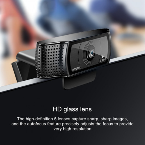 Logitech C920 1080P Diffusion en direct HD WebCam SL0623640-08