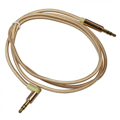AV01 Câble audio coudé mâle à mâle 3,5 mm, longueur: 1 m (or) SH718J924-05