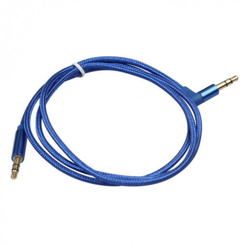 AV01 Câble audio coudé mâle à mâle 3,5 mm, longueur: 1 m (bleu) SH718L914-05