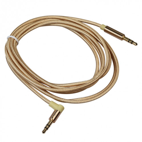 AV01 Câble audio coudé mâle à mâle 3,5 mm, longueur: 2 m (or) SH720J1142-05