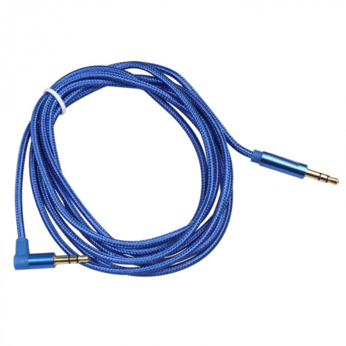AV01 Câble audio coudé mâle à mâle de 3,5 mm, longueur: 2 m (bleu) SH720L1905-05