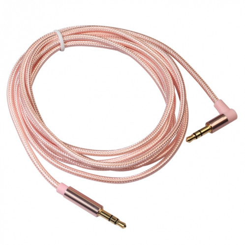 AV01 Câble audio coudé mâle à mâle 3,5 mm, longueur: 2 m (or rose) SH20RG1955-05