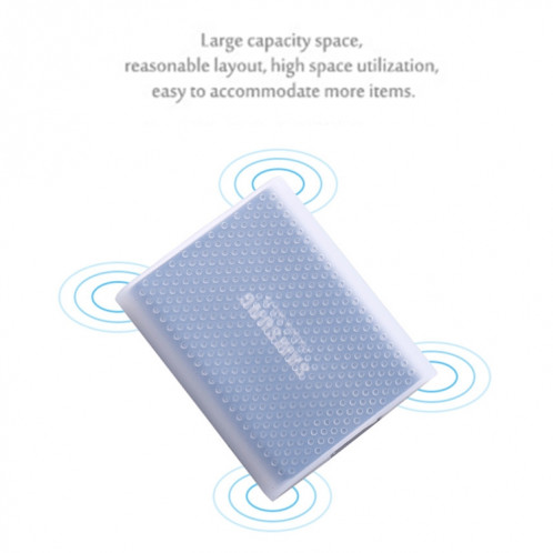 PT500 Étui de protection en silicone pour disque dur portable tout compris résistant aux rayures pour Samsung Portable SSD T5, avec évents (bleu) SH731L1803-07