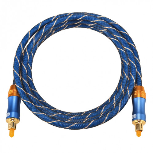 EMK LSYJ-A Câble audio numérique Toslink mâle / mâle à tête en métal plaqué or 1,5 m OD6.0mm SH0742557-07