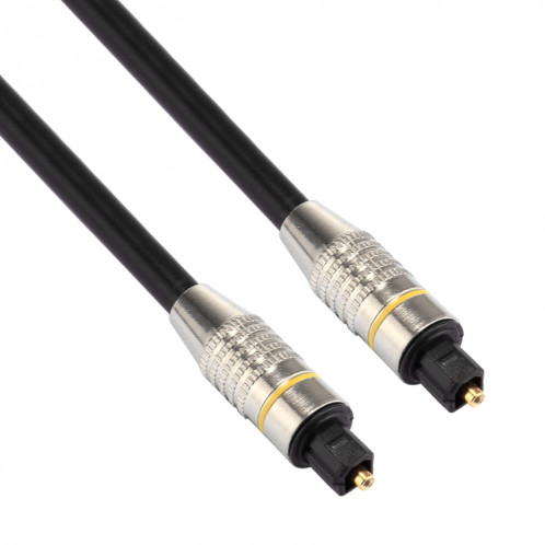 Câble audio Toslink mâle à mâle de 1.5m OD6.0mm en métal nickelé SH0793896-07