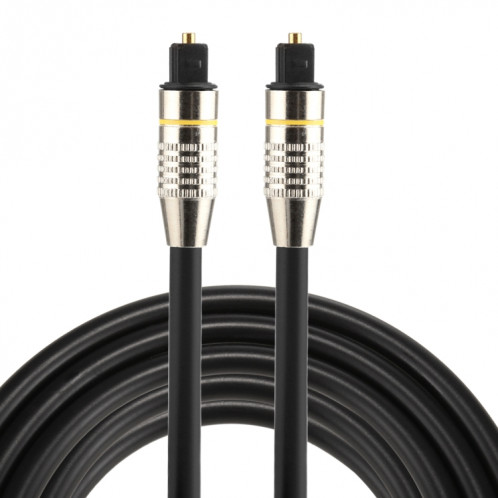 Câble audio numérique Toslink mâle / mâle à tête métallique plaquée nickel nickel de 2 m de diamètre SH07941649-07