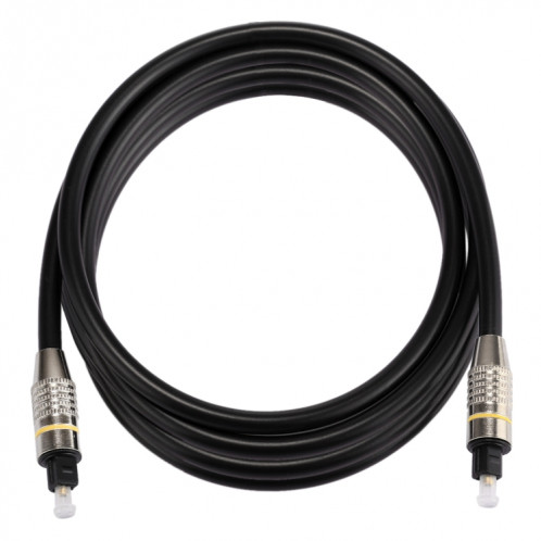Câble audio numérique Toslink mâle / mâle à tête métallique plaquée nickel nickel de 2 m de diamètre SH07941649-07