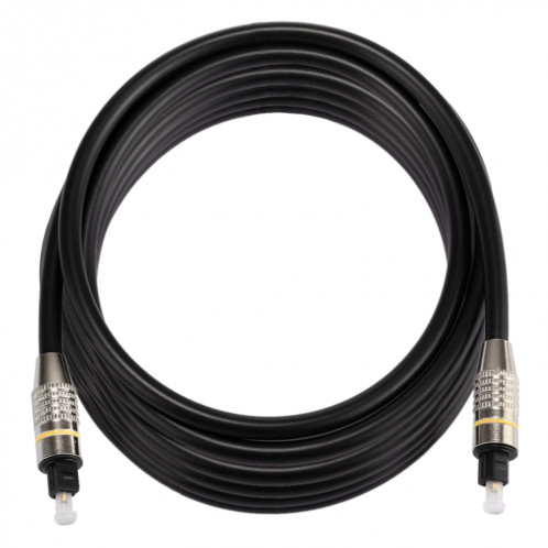 Câble audio numérique Toslink mâle / mâle à tête métallique en nickel plaqué nickel de 5 m de diamètre SH07961342-07