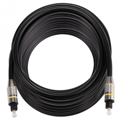 Câble audio Toslink mâle à mâle numérique de 15 m OD6.0mm en métal nickelé SH0799176-07