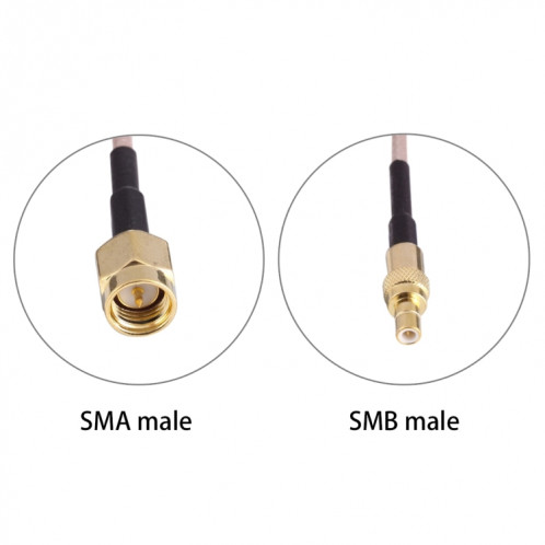 60cm SMA mâle à SMB adaptateur mâle RG316 câble S608001760-04