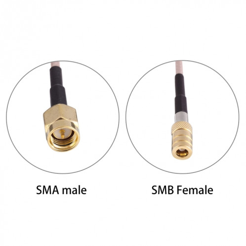 90cm SMA mâle à SMB adaptateur femelle RG316 câble S90801334-04